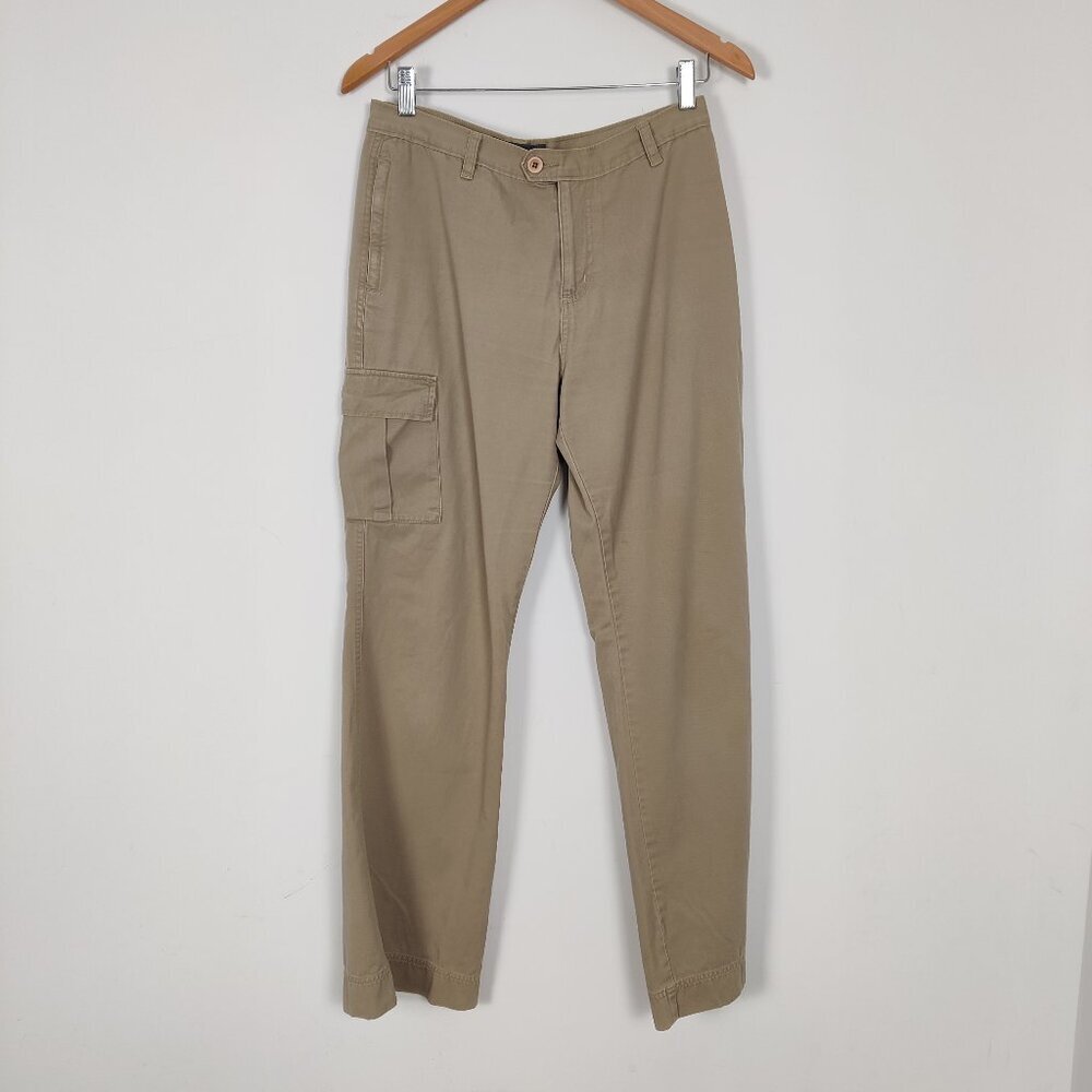 Jacob Annexe Women's Cargo Pants Size 9 / 10 Beige Cotton Casual Outerwear Daily